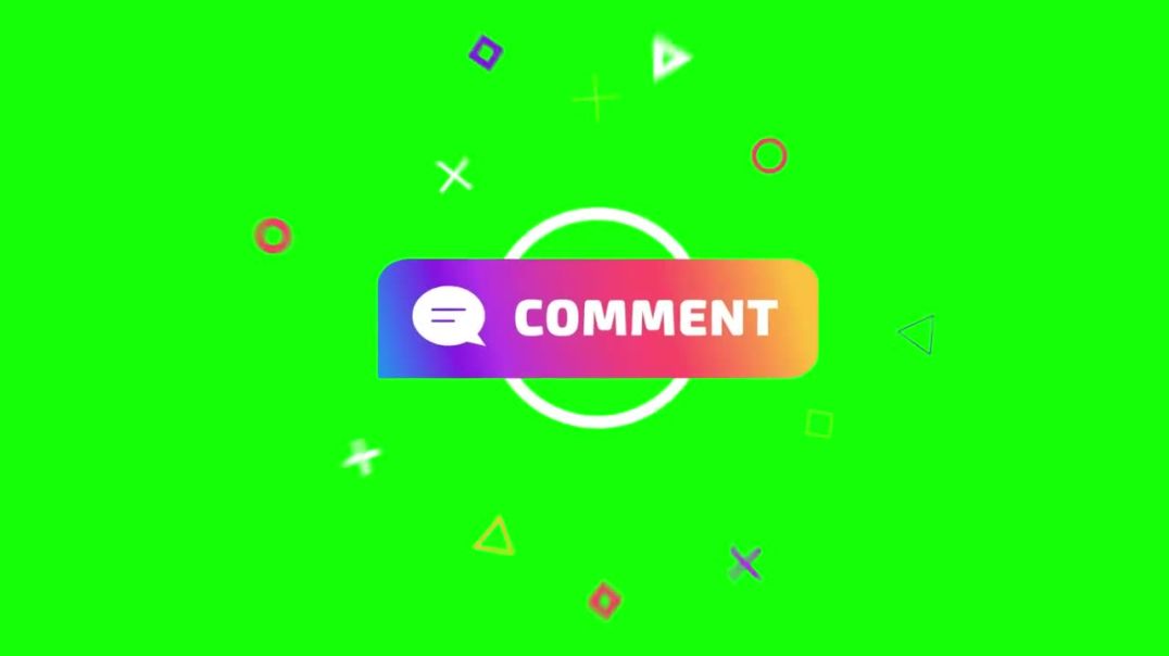 ⁣Comment green screen