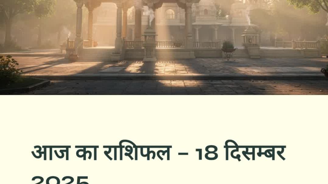 ⁣18 दिसम्बर 2025 का पंचांग और 12 राशियों का गहन राशिफल | चतुर्दशी, अनुराधा नक्षत्र