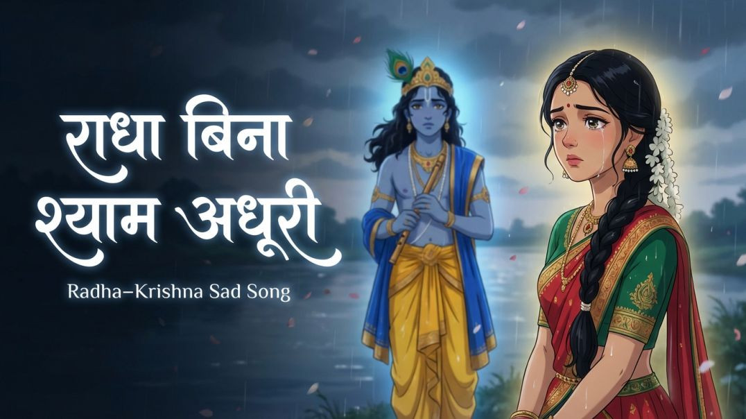 ⁣राधा बिना श्याम अधूरी | Radha Krishna Sad Song | Virah Bhakti | Heart Touching