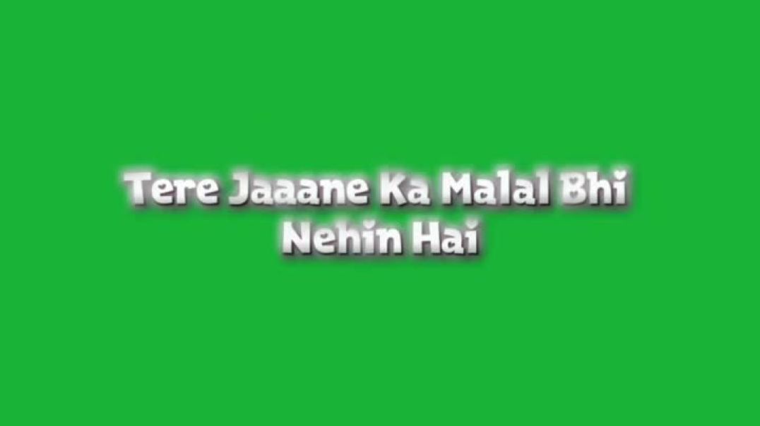 ⁣Ab tere jane ka malal bhi nhi hh