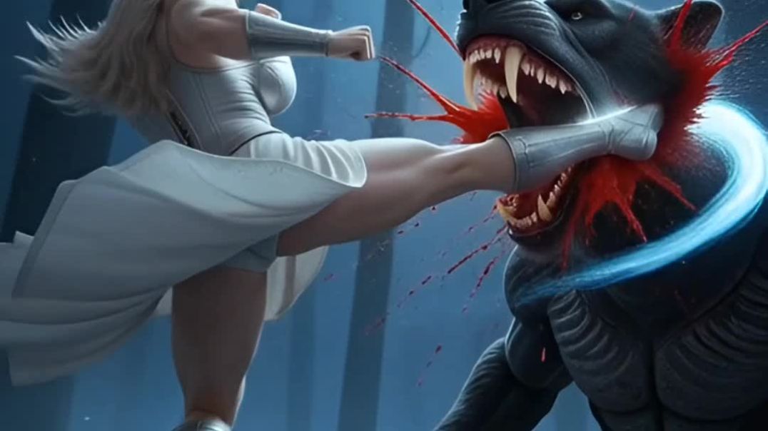 ⁣एक भाला, पाँच वार, राख बन गया राक्षस”