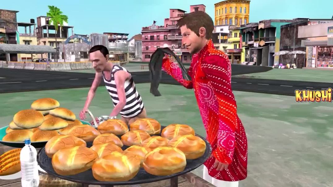 Famous_Butter_Bun_Wala_Cream_Bun_Street_Food_Hindi_Kahaniya_Moral_Stories_New_Funny_Comedy_Video_720
