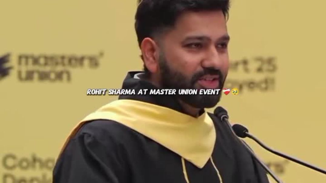 ⁣Rohit Sharma Master Union Event!
