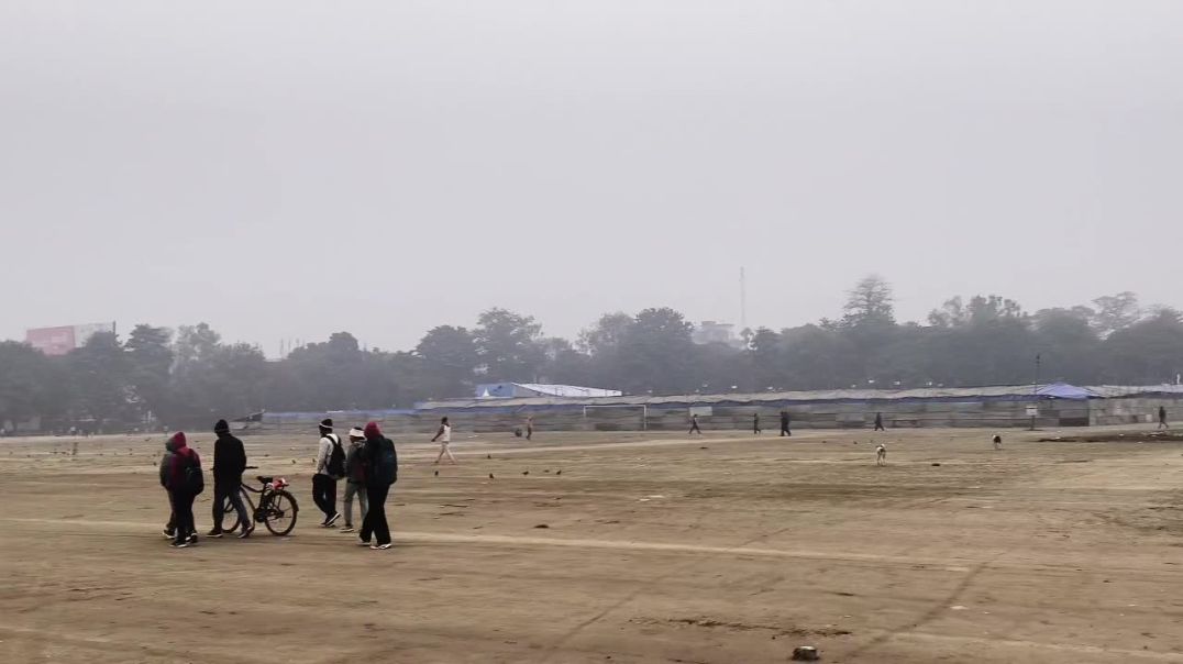 ⁣Patna Gandhi maidan fog