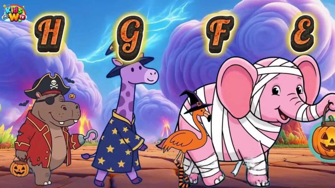 ⁣Halloween Animal Song | ABCs & Colors Song For Kids