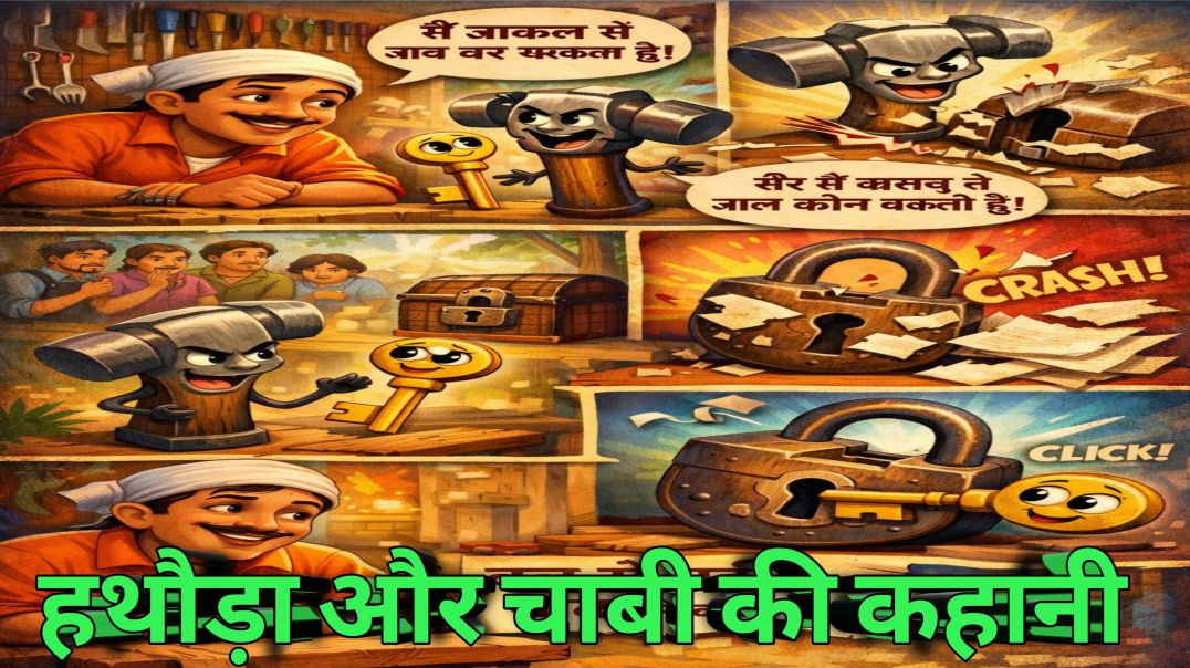 ⁣हथौड़ा और चाबी की कहानी ! The story of the hammer and the key