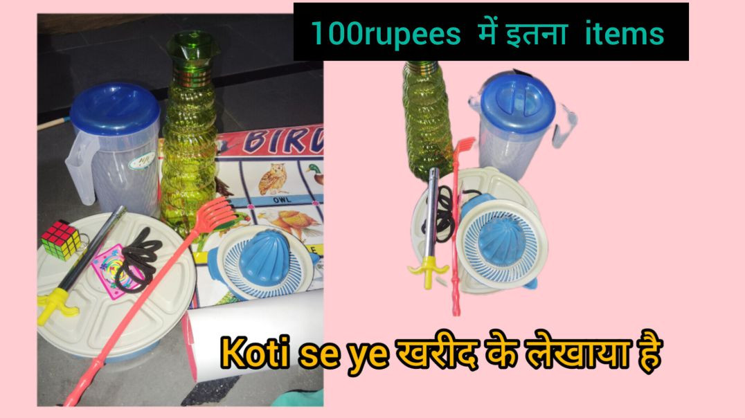 ⁣Koti se 100 rupees me itne items lekhaya hai