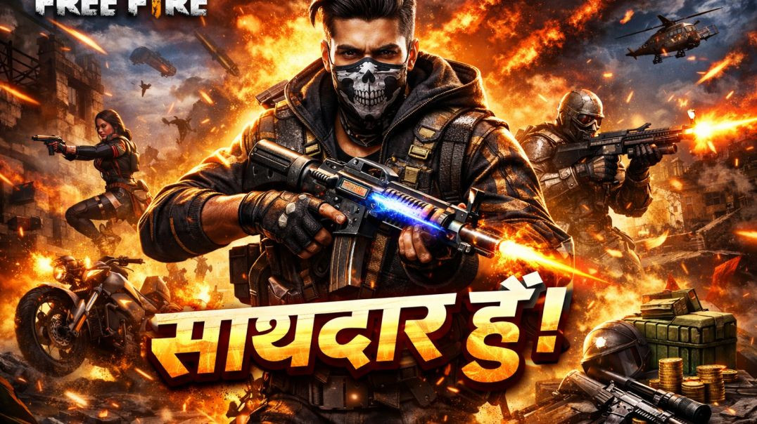 ⁣Free Fire Gameplay 🔥 | खतरनाक फाइट + प्रो मूव्स | पूरा मैच देखो 😱 (अगर छोटा चाहिए) Free Fire Gamepla