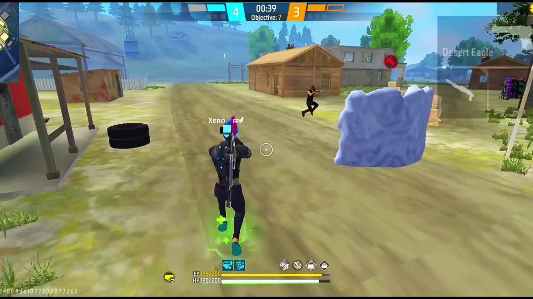 ⁣Free Fire 1 vs 2 crezy custom #freefire