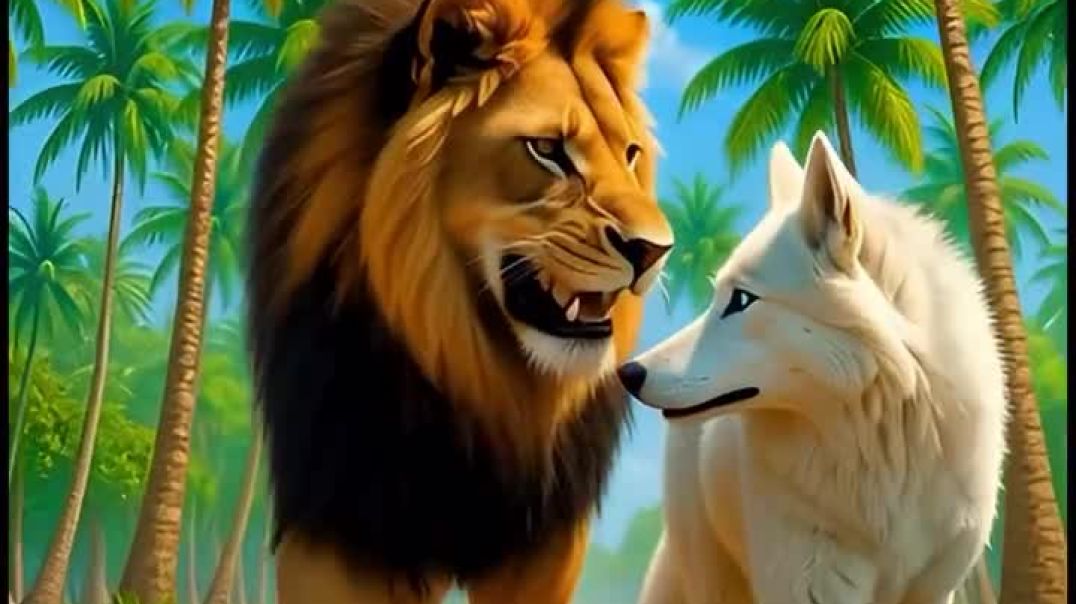 ⁣Beautiful Story of a Baby Lion and a Goat 🦁🐐 | Emotional AI Jungle Story