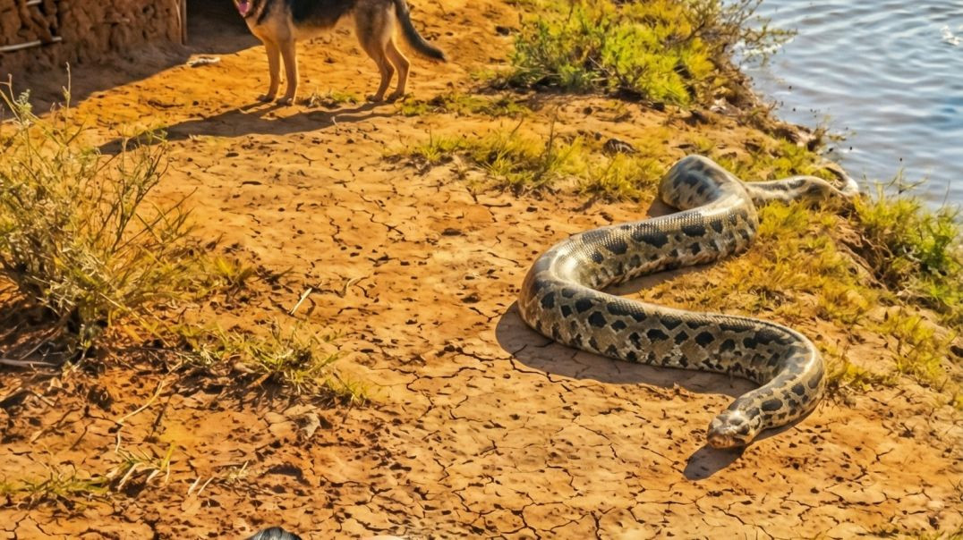 ⁣She Didn’t See the GIANT Snake Behind Her  But the Dog Did!” #shortsfeed #shortvideo #youtubeshorts