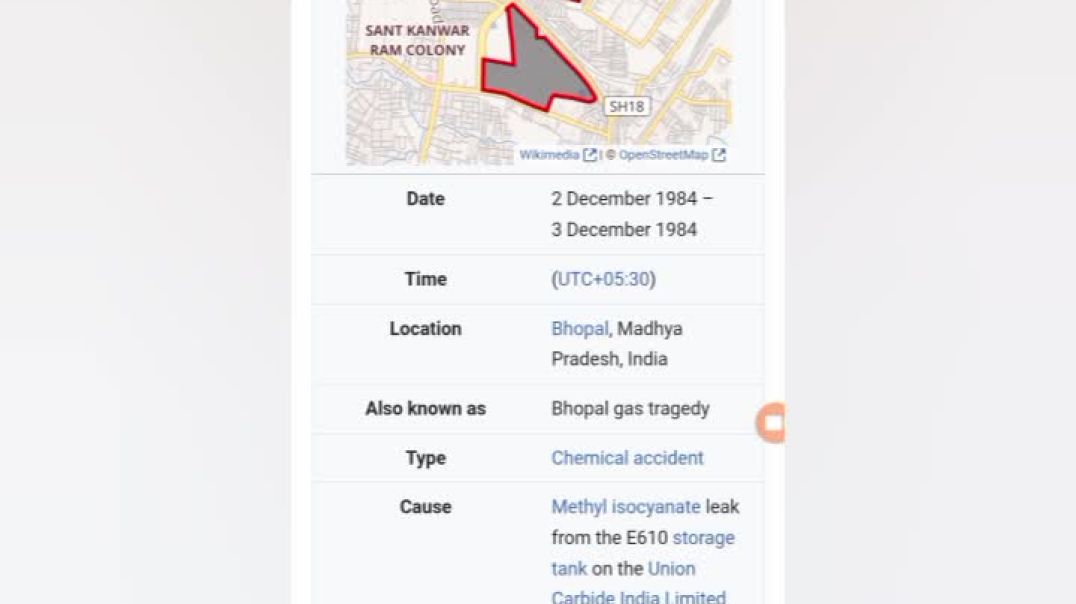 ⁣Dec3,1984 bhopal gas tragedy
