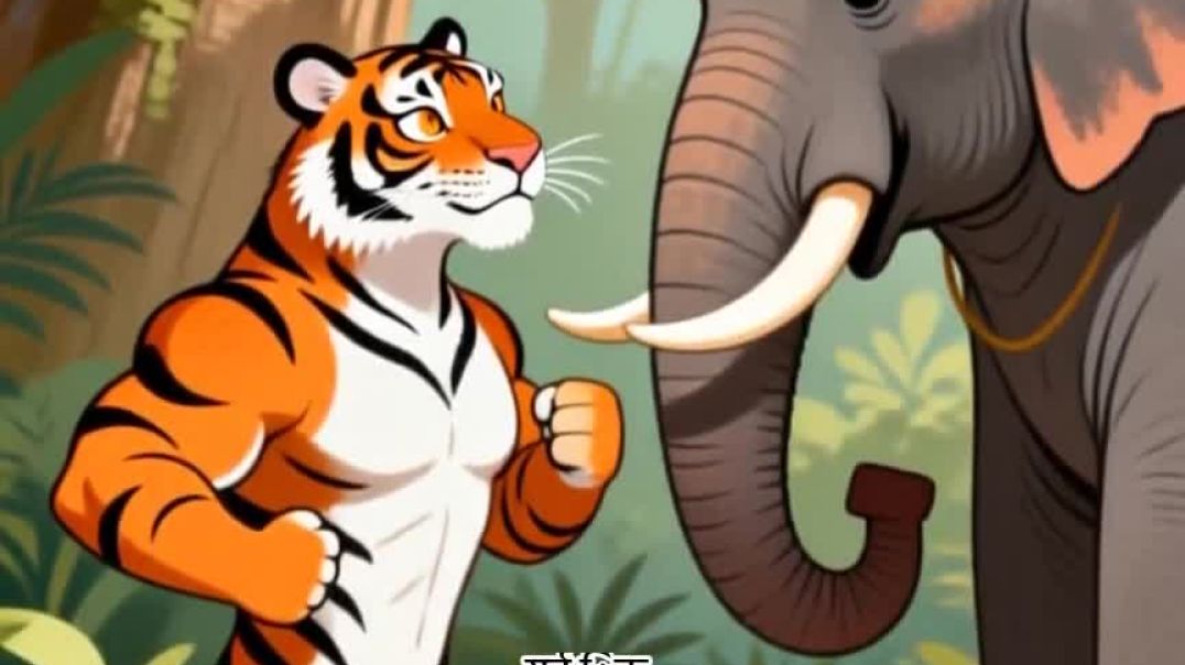 ⁣हाथी और टाइगर