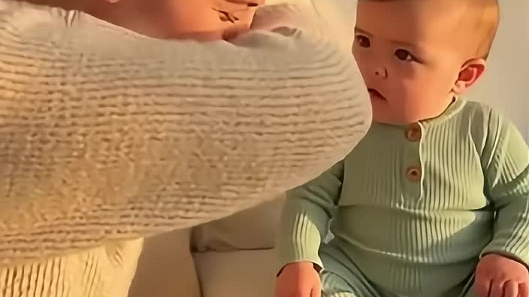 ⁣Mom Sneezes Once_ Baby Sneezes TWICE_ 🤣🤧 _shorts(720P_HD)