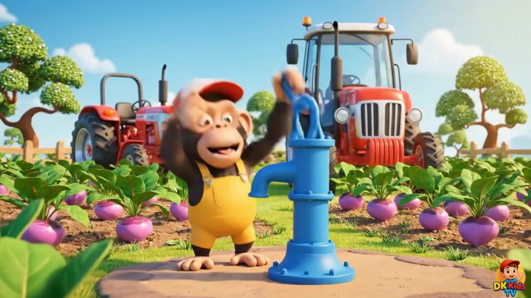⁣Monkey Funny Fixes Tractor & Saves the Beet Farm 🚜🐒 | Full Farm Adventure Cartoon for Kids