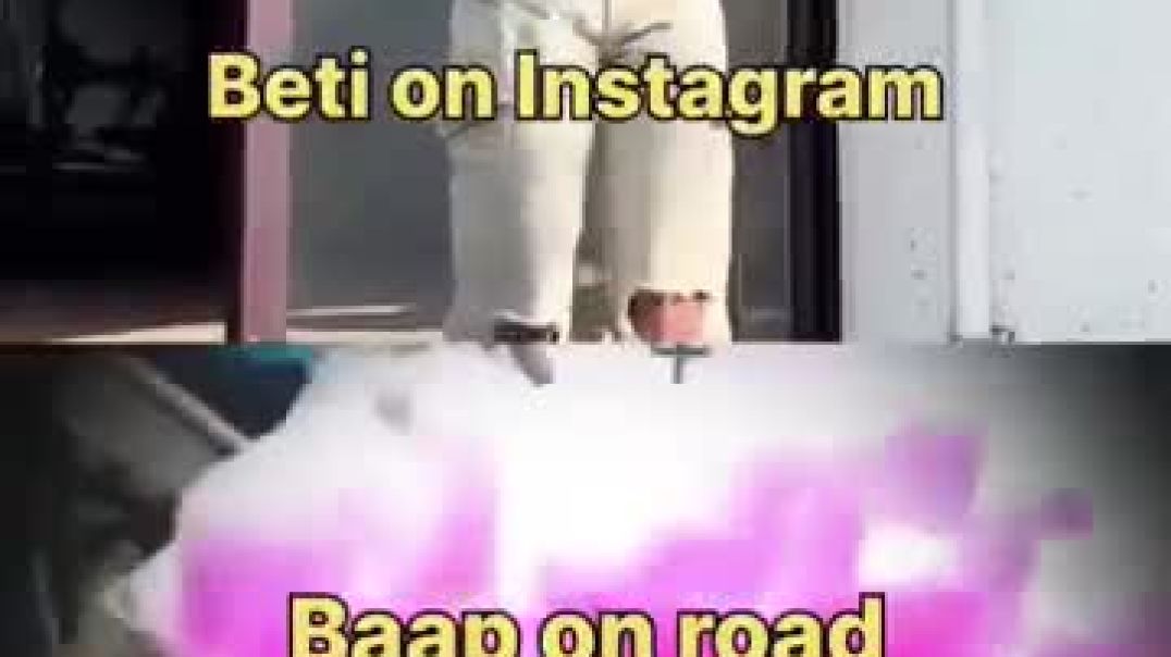 Beti_on_Instagram_❌_Baap_on_Road_Viral_Reels_#BetionInstagram_#BaaponRoad_#JuelYTShorts(360p)