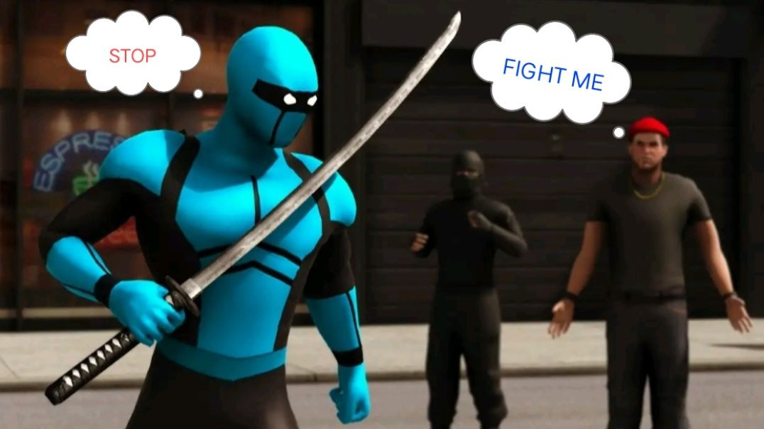 ⁣Blue Ninja Gameplay: City Rescue Mission! 🥷💙