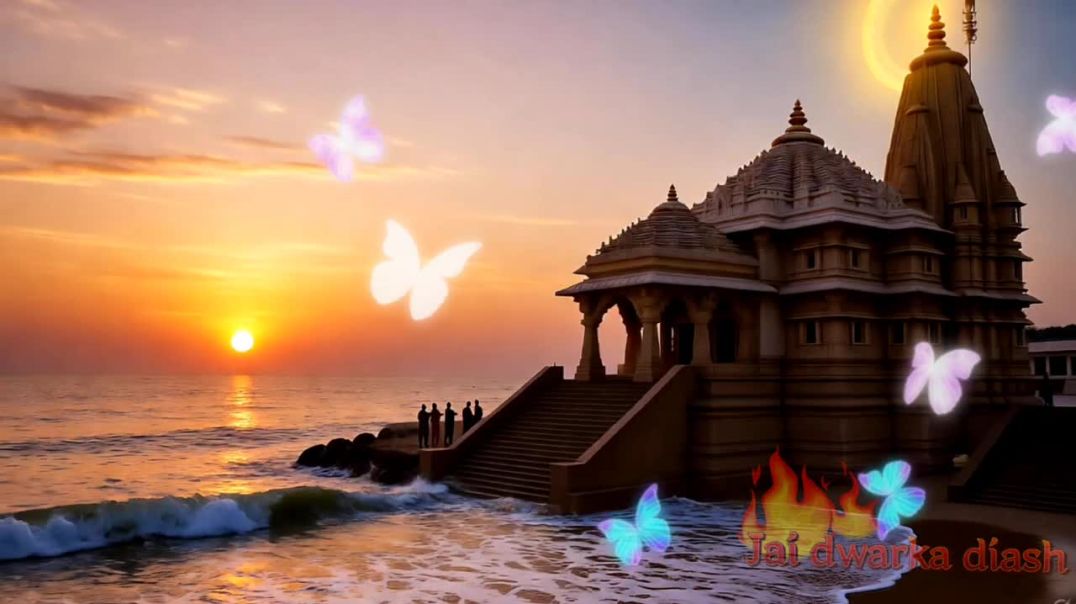 ⁣द्वारका धाम की रहस्यमयी कहानी 🌊 _ श्रीकृष्ण की नगरी का इतिहास _ Dwarka Dham Story_#dwarka