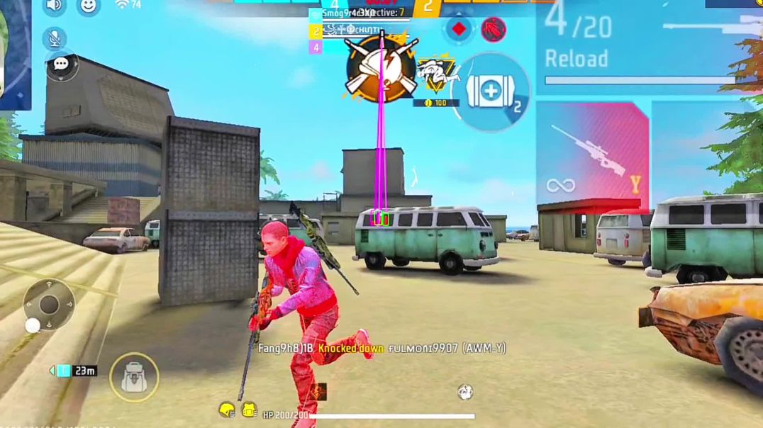 ⁣😱 Free Fire Panel 1vs4 Deadly Clutch | Solo Rush & Fast Movement 💥#FreeFirePanel #1vs4Clutch #So