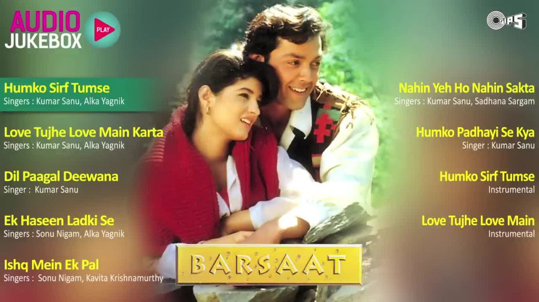 ⁣Barsaat Jukebox - Full Album Songs - Bobby Deol_ T(720P_HD)