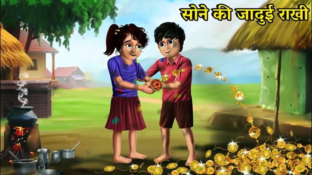 ⁣✨ सोने की जादुई राखी | भावुक हिंदी कहानी ✨ HINDI CARTOON SUBSCRIBE