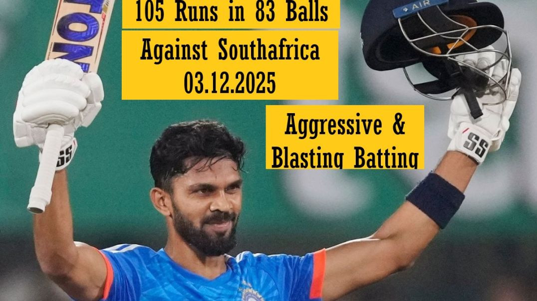 ⁣Rituraj Gaikwad 105 runs in just 83 Ball Against SA Oneday Cricket 03.12.2025 #India #Southafrica #R