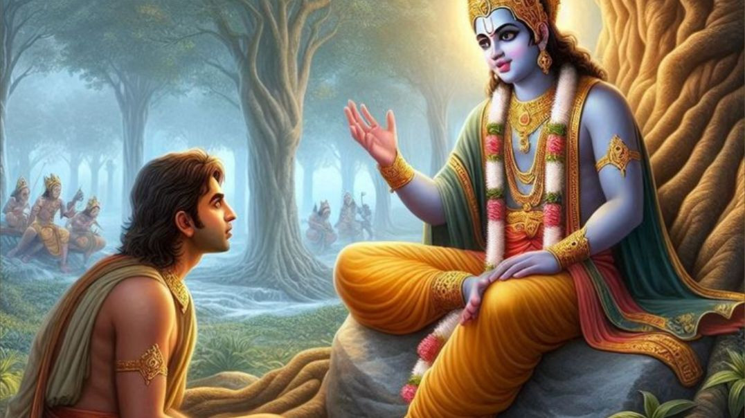 ⁣Shri Krishna Bhakti 🙏💙 Radha Krishna Divine Love | Krishna Shorts