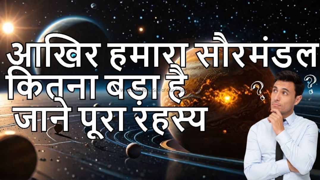 ⁣What's the REAL Size 😯of Our 🌎Solar System_
