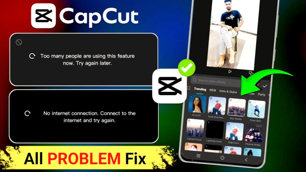 ⁣CapCut No Internet Connection Problem | Real Fix (2026 Tutorial) yeh trick kisi ko nahi pata