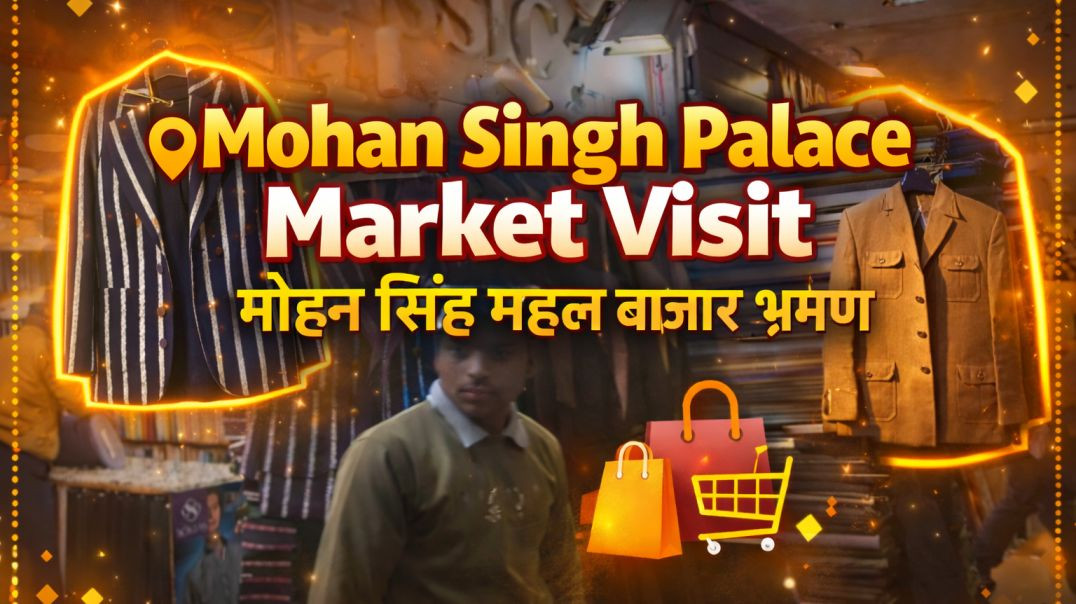 ⁣Mohan Singh Palace Market Visit