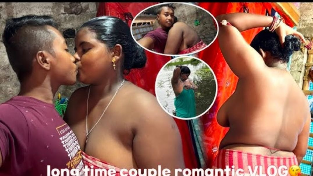 ⁣Couple romantic VLOGS/आज हम दोनों एक साथ रहेंगे/abhi gaon ki talab mein/#dailyvlog ❤️