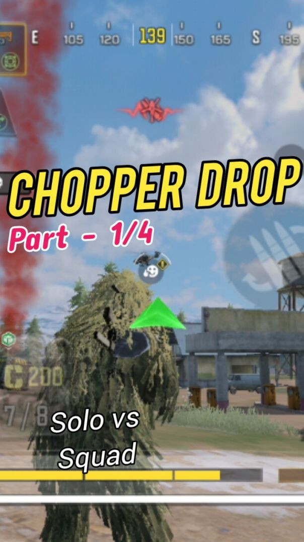 Chopper Drop Part 1/4 🚁🔥| Solo vs Squad #clipo 0001 #shorts #callofdutymobile #codm #codmobile #call
