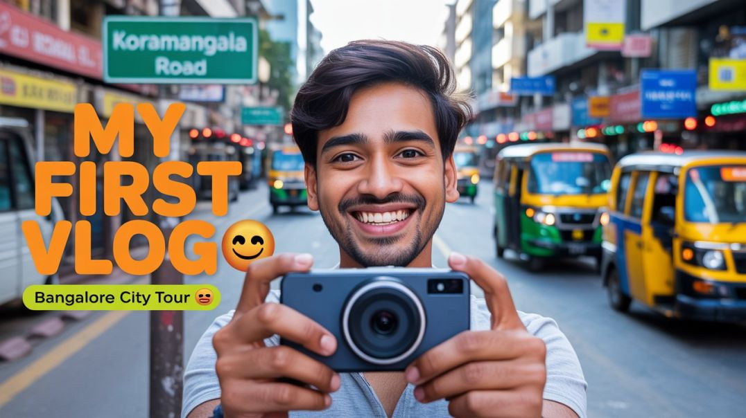 ⁣my first vlog video Bangalore Karnataka Koramangala 😄