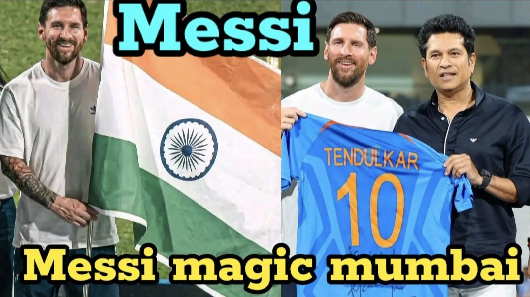 ⁣messi magic mumbai