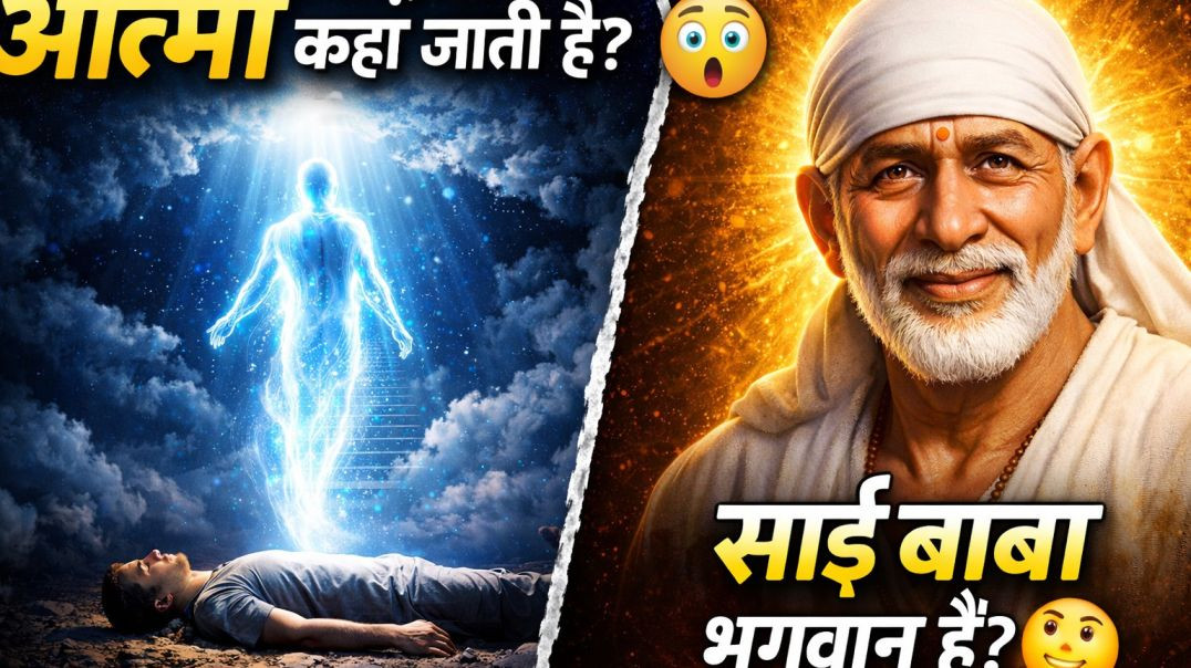 ⁣शरीर से आत्मा निकलने के बाद कहाँ जाती है? 🤔 <br>साईं बाबा भगवान हैं या संत? 🙏
