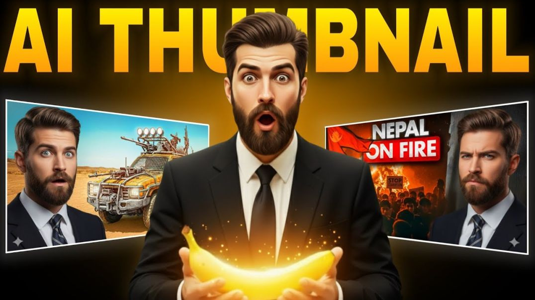 ⁣FORGET Photoshop! This AI Makes PRO Thumbnails in 1 Click!