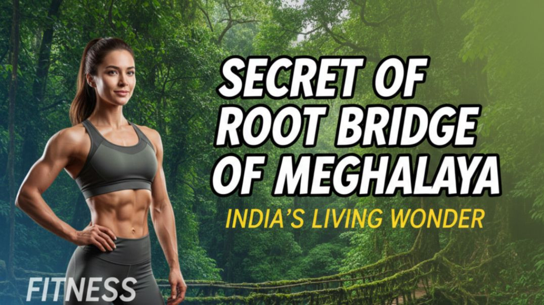 ⁣Secret of root brigde of meghalay