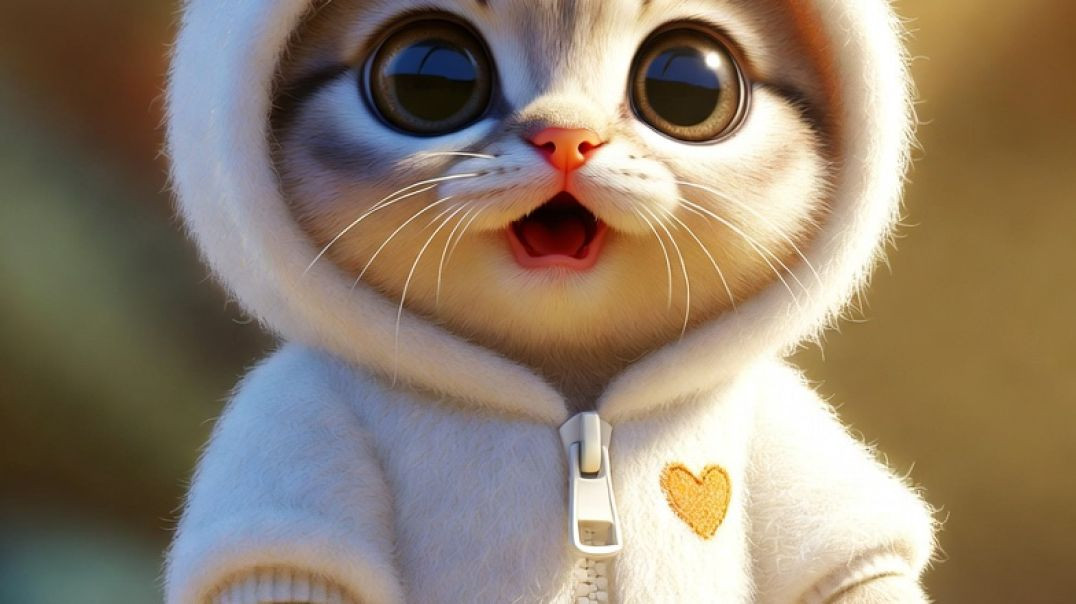 ⁣AI cat dance video trending short