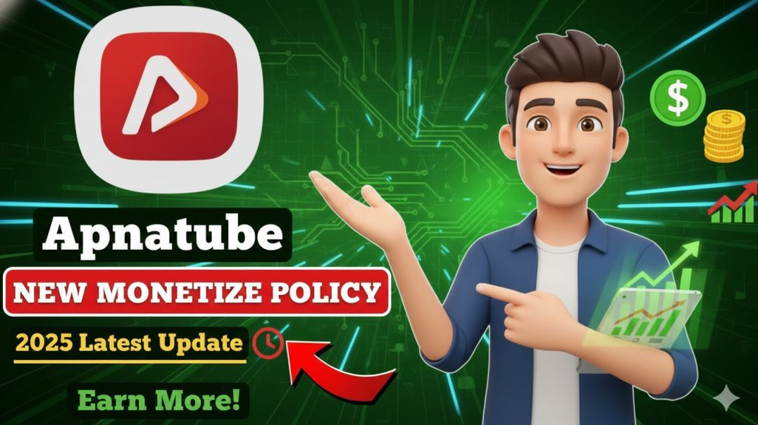 ⁣Apnatube new monetization policy in 2025 #mr.dev