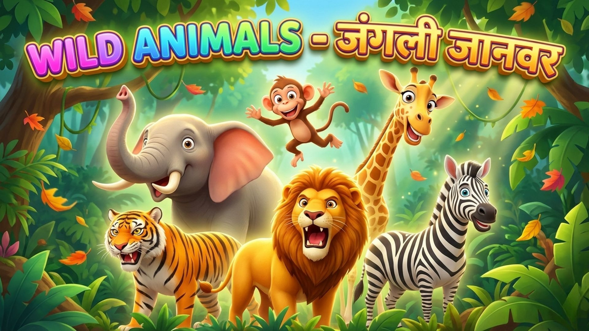 ⁣WILD ANIMALS; Wild Animals Name | जंगली जानवर; जंगली जानवरों के नाम