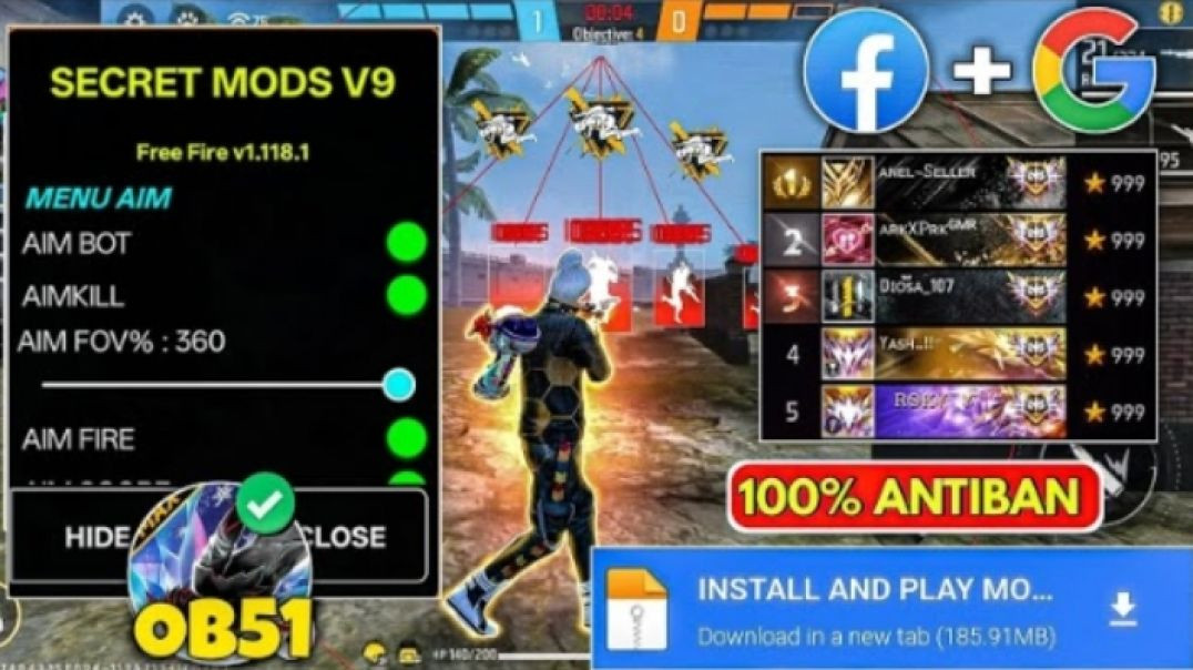 ⁣Free fire hack panel free me 🥰😎❤️