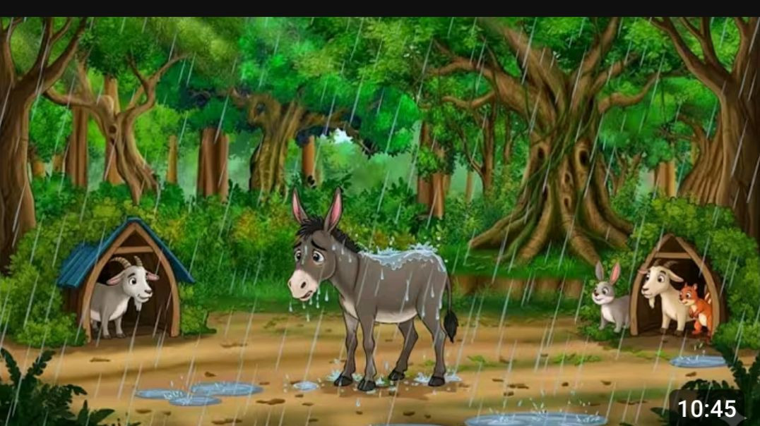 ⁣आलसी गधा और चालाक बकरी _BakariAur Gadhaha _Hindi Moral Story _HindiMoral Kahaniya(720P_HD)