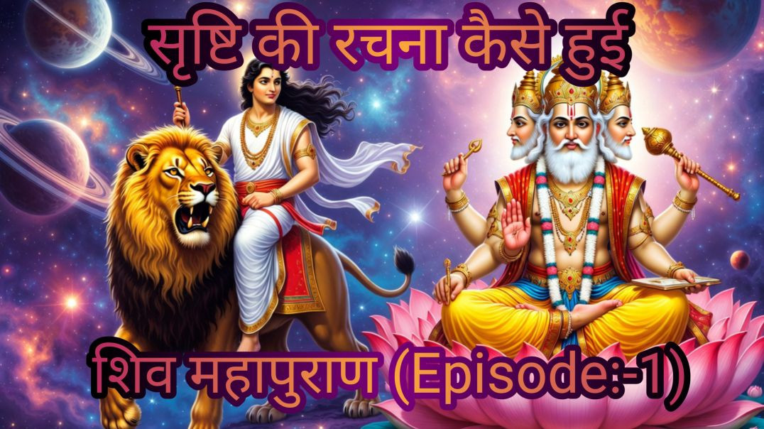 ⁣सृष्टि की रचना कैसे हुई। ब्रह्मांड की उत्पत्ति कैसे हुई। शिव महापुराण। @NareshKumar।