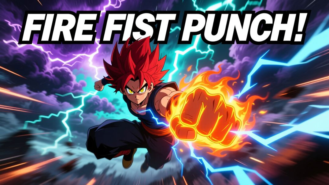 ⁣Fire Fist Punch! Anime Power Move