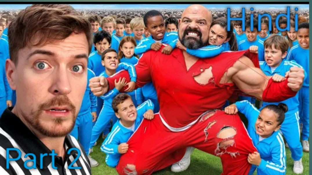100 kids vs world's strangest man |Mrbeast Hindi