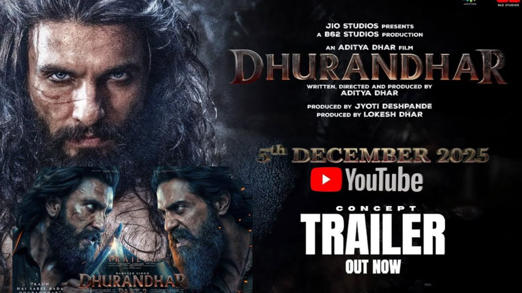 ⁣Dhurandhar Movie Official Trailer | Blockbuster Action Thriller | Full Power Cinematic Look