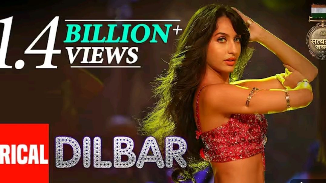 ⁣Dilbar" sung by Neha Kakkar, Dhvani Bhanushali, Ikka, music given by Tanishk Bagchi and lyrics 