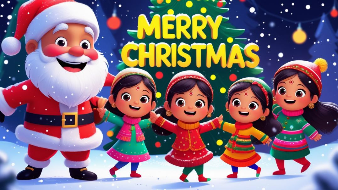 ⁣Merry Christmas Song 🎅🎄 | Christmas Rhymes for Kids | Akshnaya Rhymes | Xmas Songs 2025