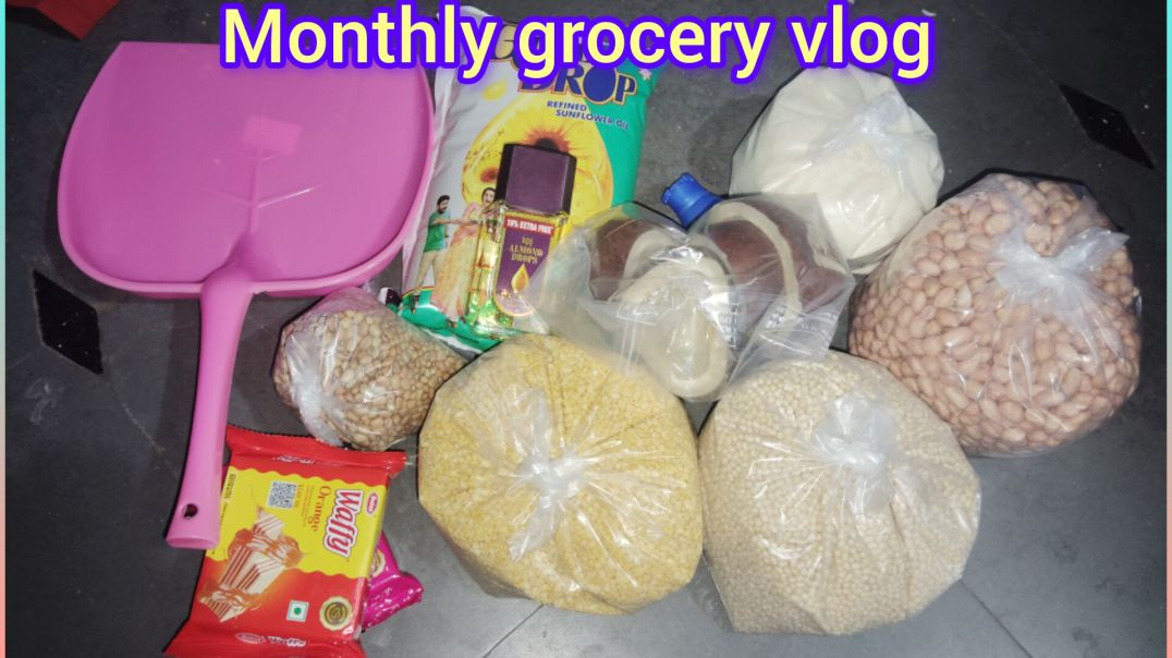 ⁣Ye month ka grocery shopping 🛍️ review vlog hindi 2025
