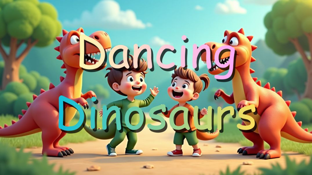 ⁣Dancing Dinosaurs